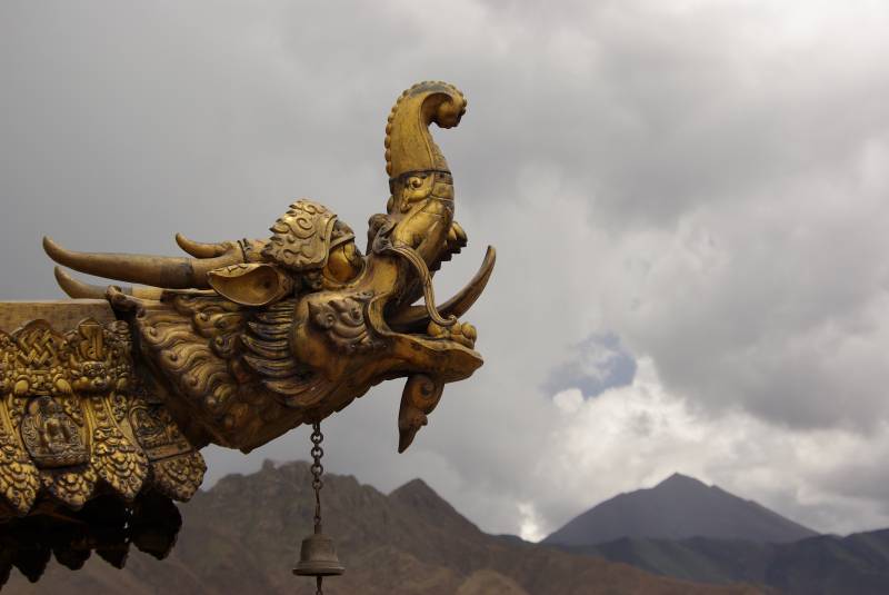 In the Jokhang monastery in Lhasa.