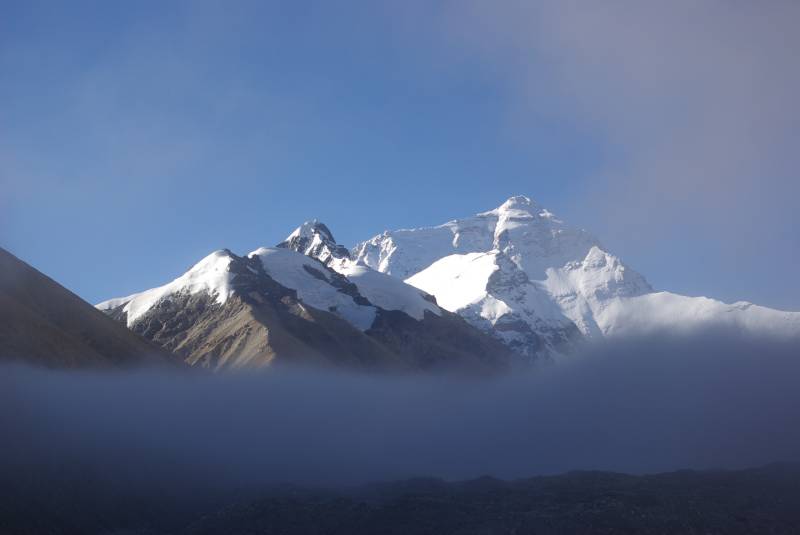 North face of Mount Everest.