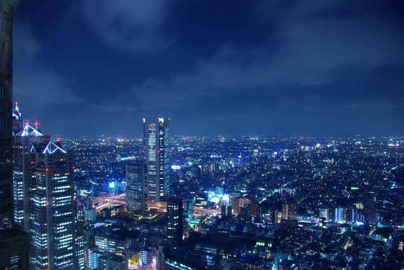 Tokyo night sky.