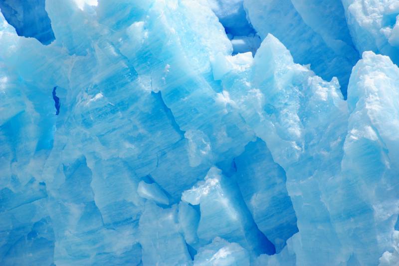 Blue ice of the Perito Moreno.