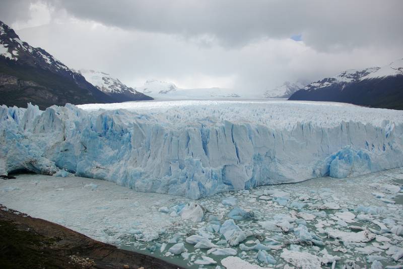 The Perito Moreno glacier.