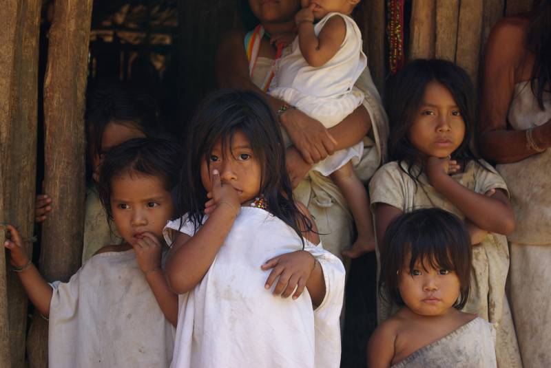 Kogi children in the Mutanyi village.