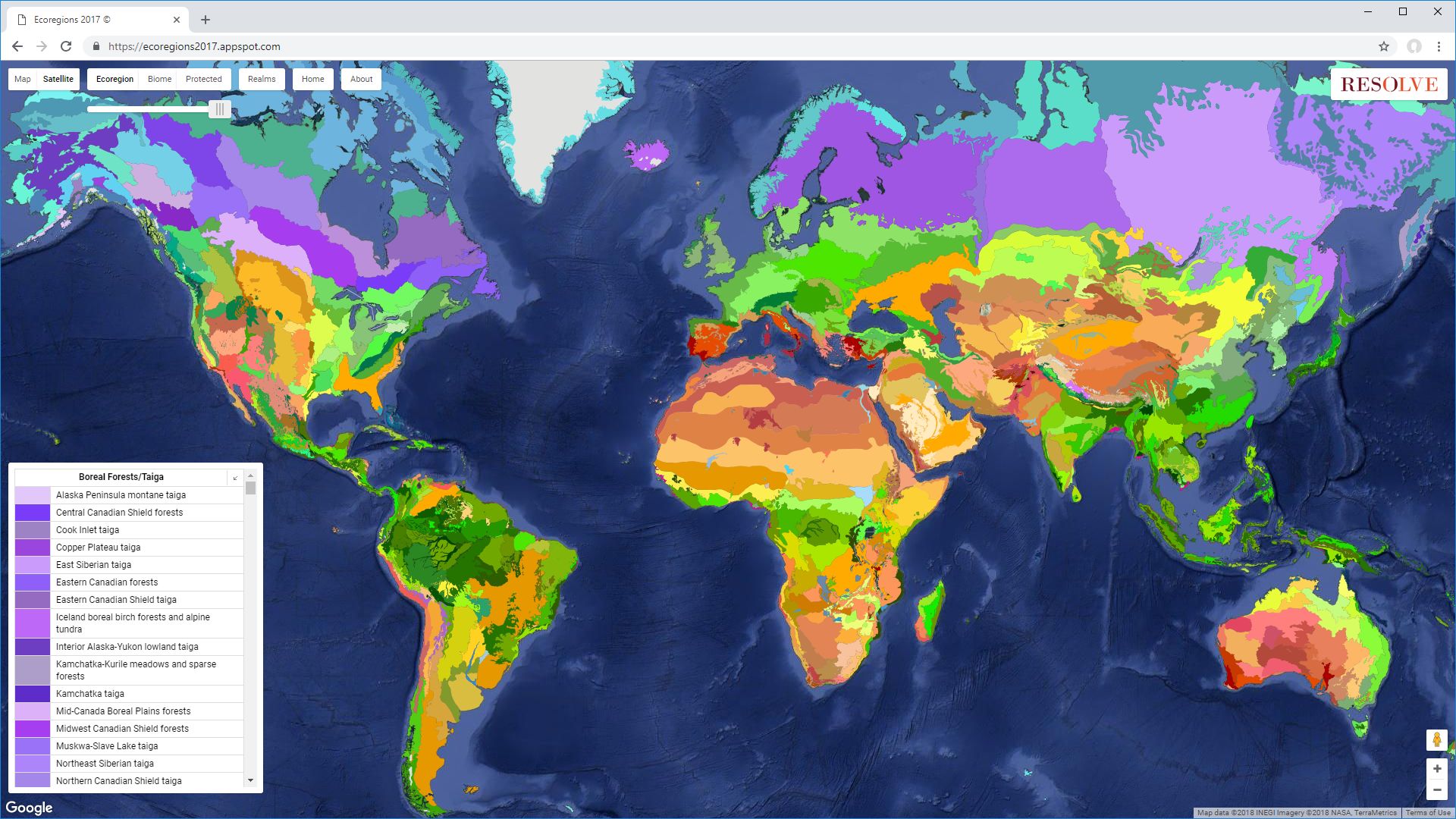 5.17 Showing world map  Field-Map Project Manager